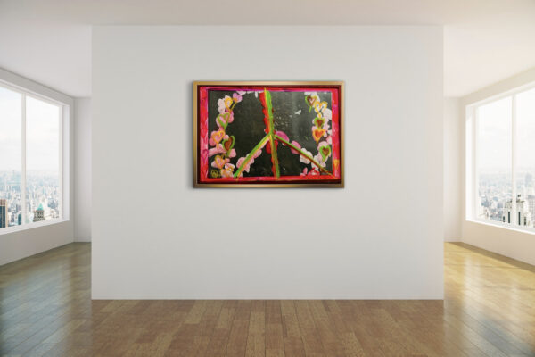 Peace & Love Mixed Media Print Wallart