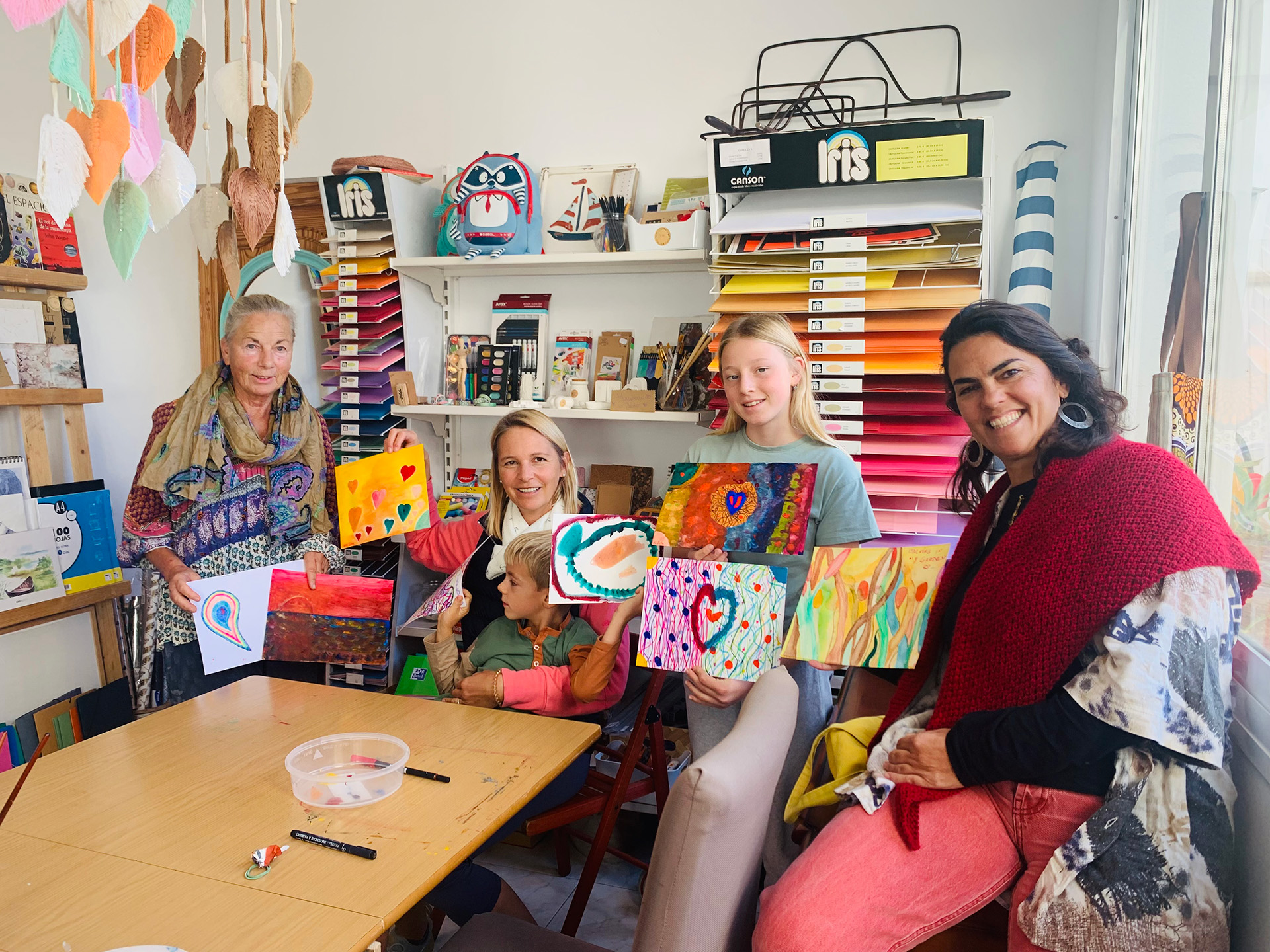 Art class on mallorca Spain