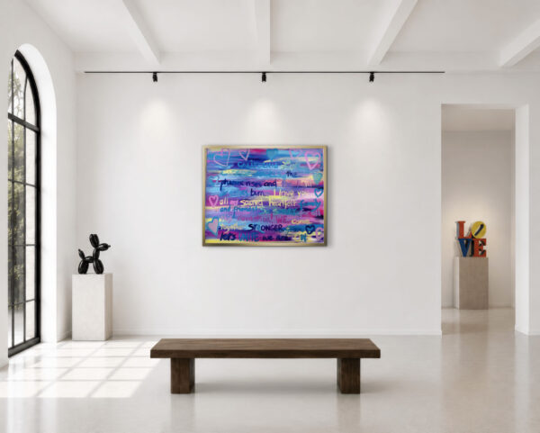 Malibu Love Peace Painting Wallart