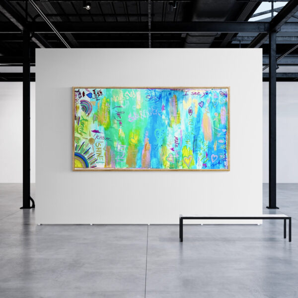 Us Me and You Now, You Are Courageous Painting Wallart