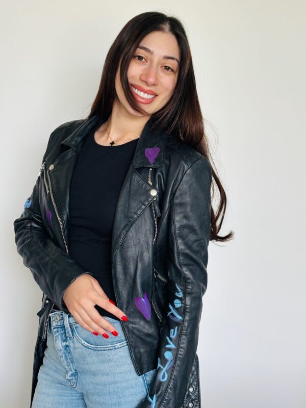 Vintage Paris leather jacket