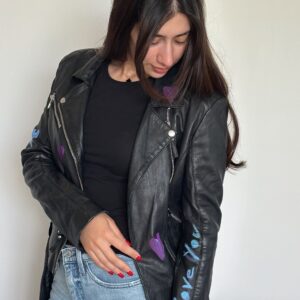Vintage Paris leather jacket