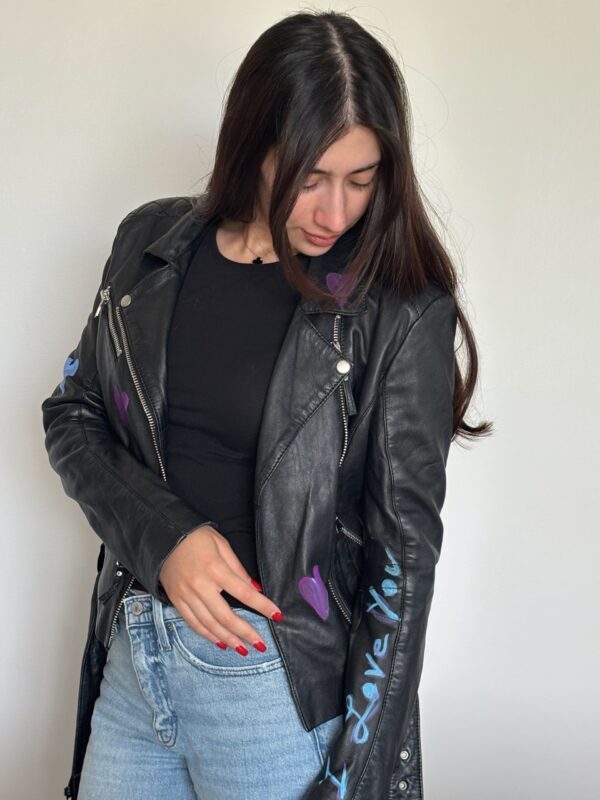 Vintage Paris leather jacket