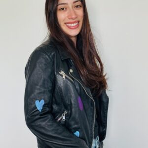 Vintage Paris leather jacket