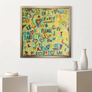 I ❤️ U 2 Bali Painting Wallart